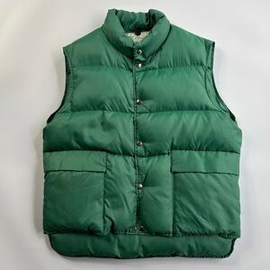 Vintage L.L.Bean Down Filled Puffer Vest Green
